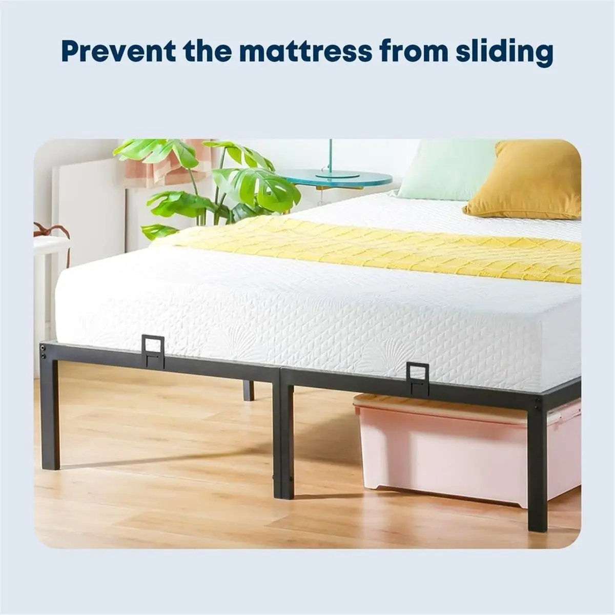 11·11COUPON 4 PCS Adjustable Non Slip Mattress Gaskets for Bed Frame, Heavy Duty Mattress Holder in Place Gripper,