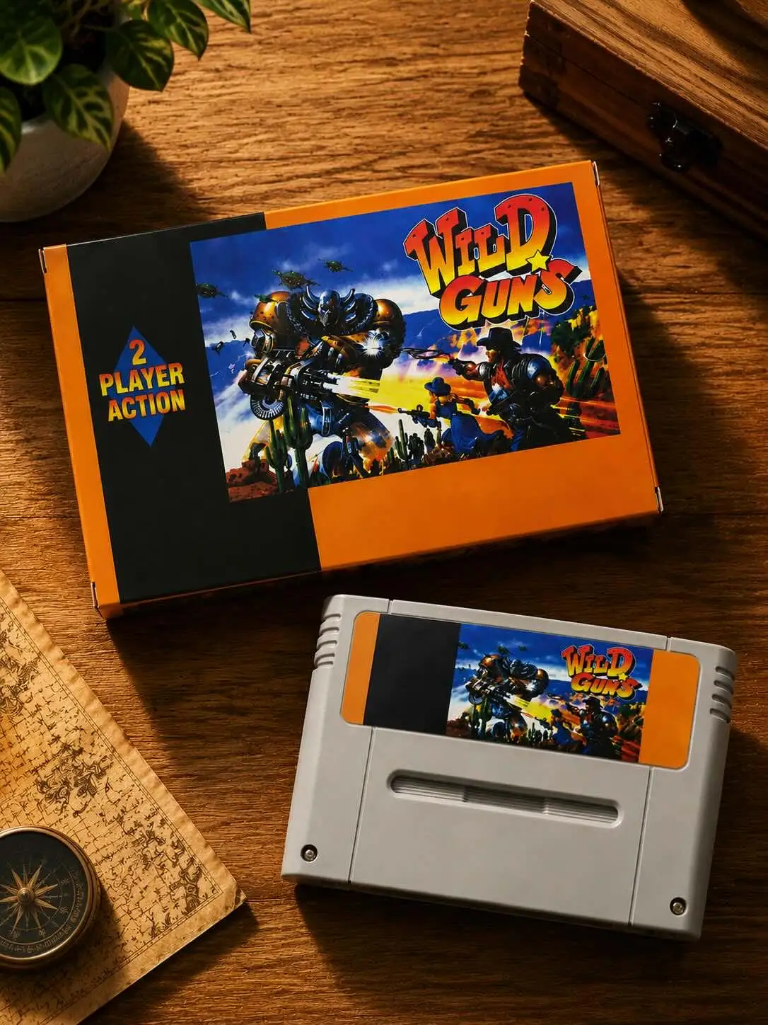 Wild Gun 16-Bit Retro Reproduction Cartridge Hardcore Action Platformer Wersja PAL z Opcją Pudełka Detalicznego (CIB) — zdjęcie produktu 7