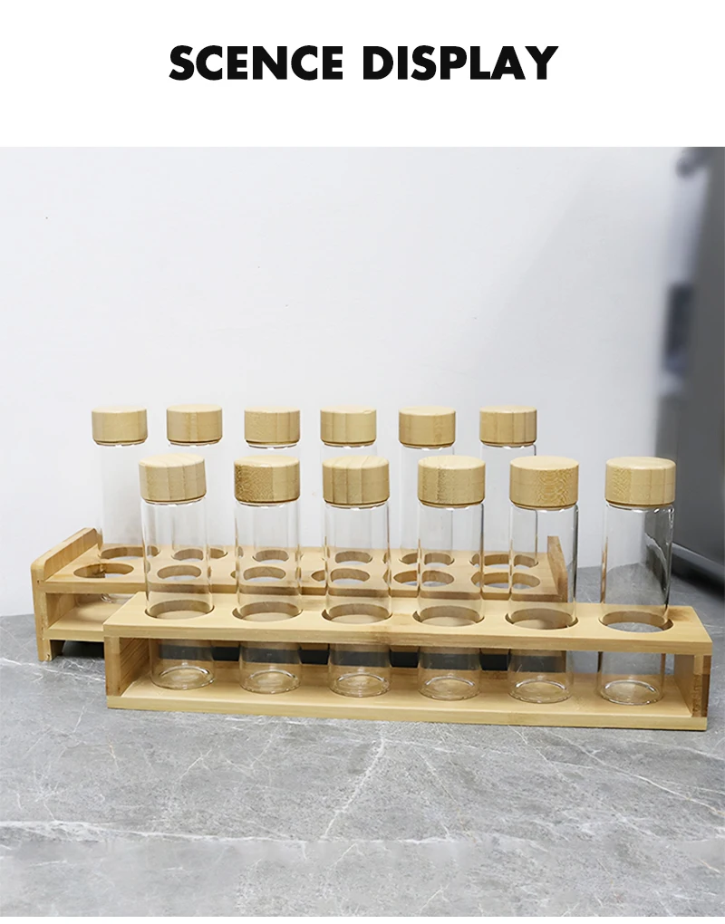 Kaffeebohnen Aufbewahrung röhrchen Behälter große Kapazität Flasche 30g mit Display Rack Einzel dosis Keller Espresso Access oris Set – Detail 13