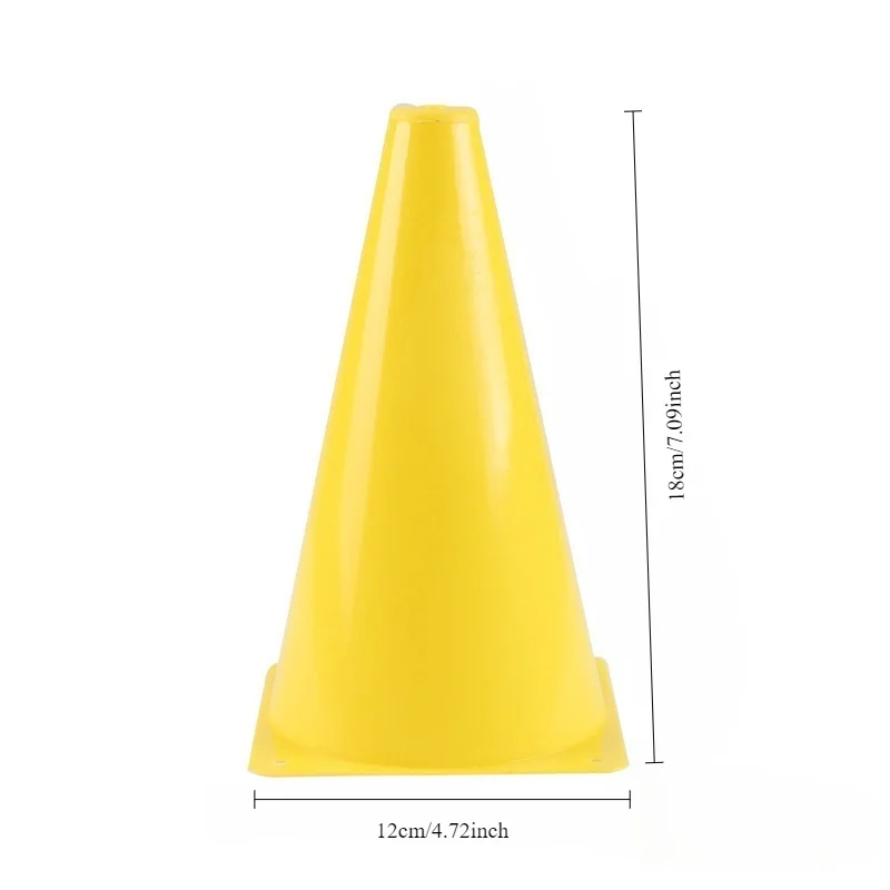 18cm Sign Bucket Thicken Football Road Flat Training Cone Roller Pile Soccer Barrier Training Marking Cup Obstacle Marker