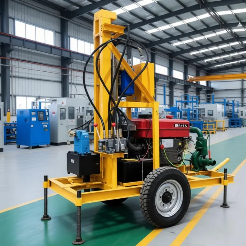 Customized 28HP Portable Hydraulic Water Well Drilling Rig for 150m Deep Well Drilling Task