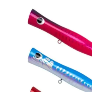 219mm Wooden Sea Fishing Popper for Trolling Applications - Streamlined Design with Enhanced Buoyancy and Stability