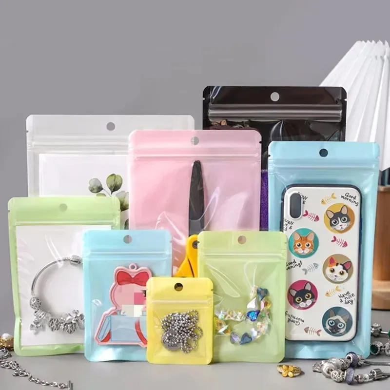 

100PCS Clear Plastic Zipper Bags - Small Resealable Pouches for Jewelry, Snacks, Toys, Phone Accessories & Craft Storage