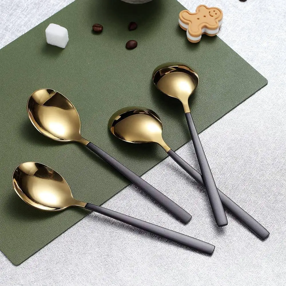 

Premium Dessert Spoons 8 Pcs,Stainless Steel 7.8Inch Teaspoons Coffee Spoons Dinner Spoons Small Spoons Set,Dishwasher Safe