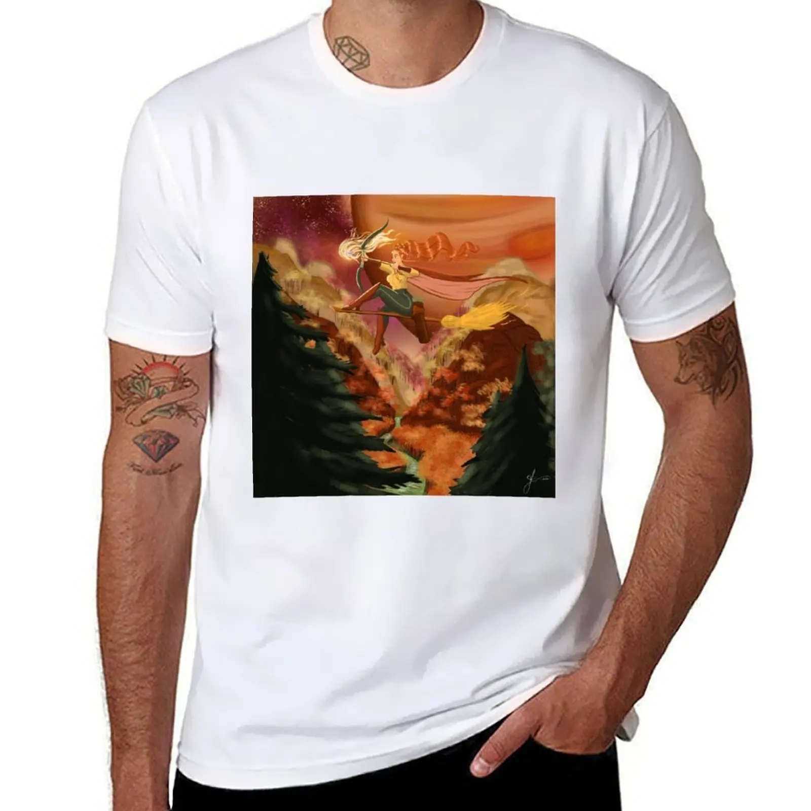 

Sagittarius witch T-Shirt printed t shirts for man mens graphic t shirts T-Shirt
