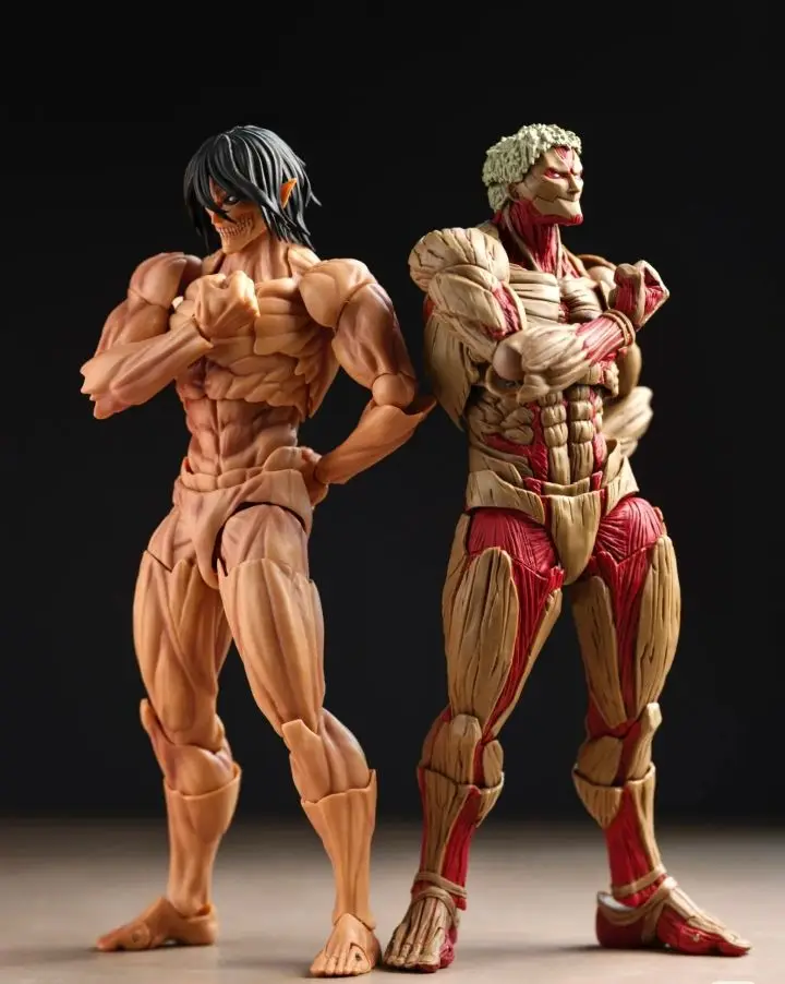 In Magazzino Kaiyodo Eren Incredibile Yamaguchi Attacco Su Titano Anime Action Figure Eren Jaeger Blindato Titano Pvc Modello di Azione Giocattolo Regali