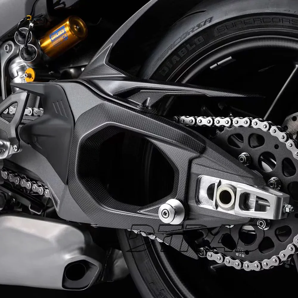 For DUCATI Panigale/Streetfighter V4/V4S 2025 DTRAD Carbon Fiber Matte Swingarm Guard With Sprocket Cover Protector Fairing Kits