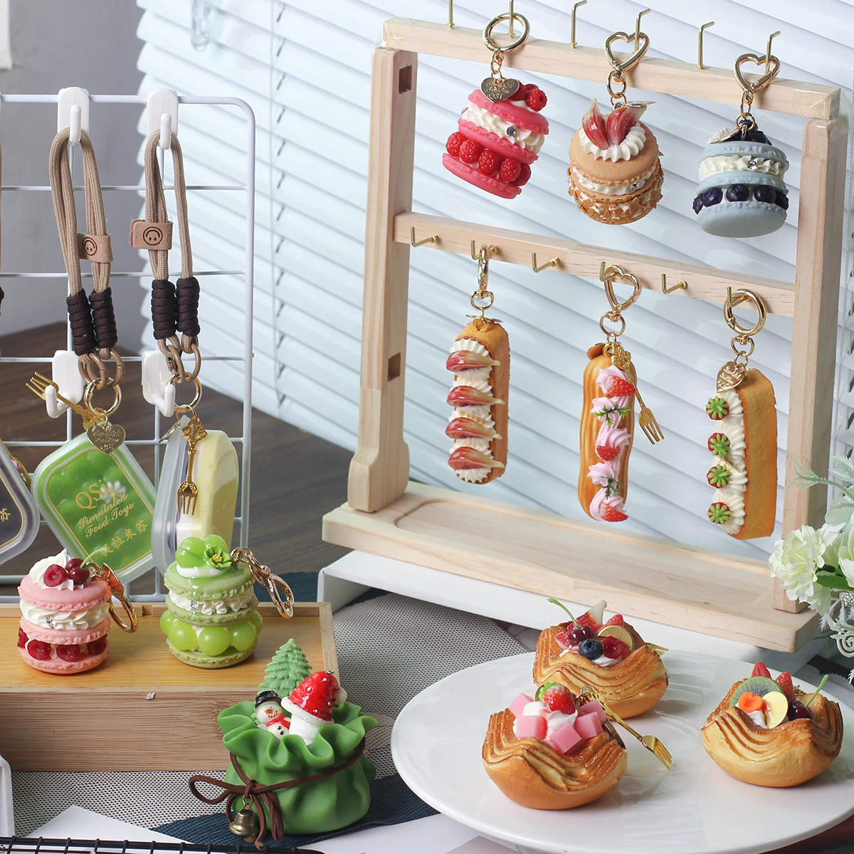 1 Stück Neuer Frucht-Dessert-Anhänger Authentischer Nischen-Schmuck Einfacher Freundinnen-Taschenanhänger Schlüsselanhänger Geschenk – Detail 10