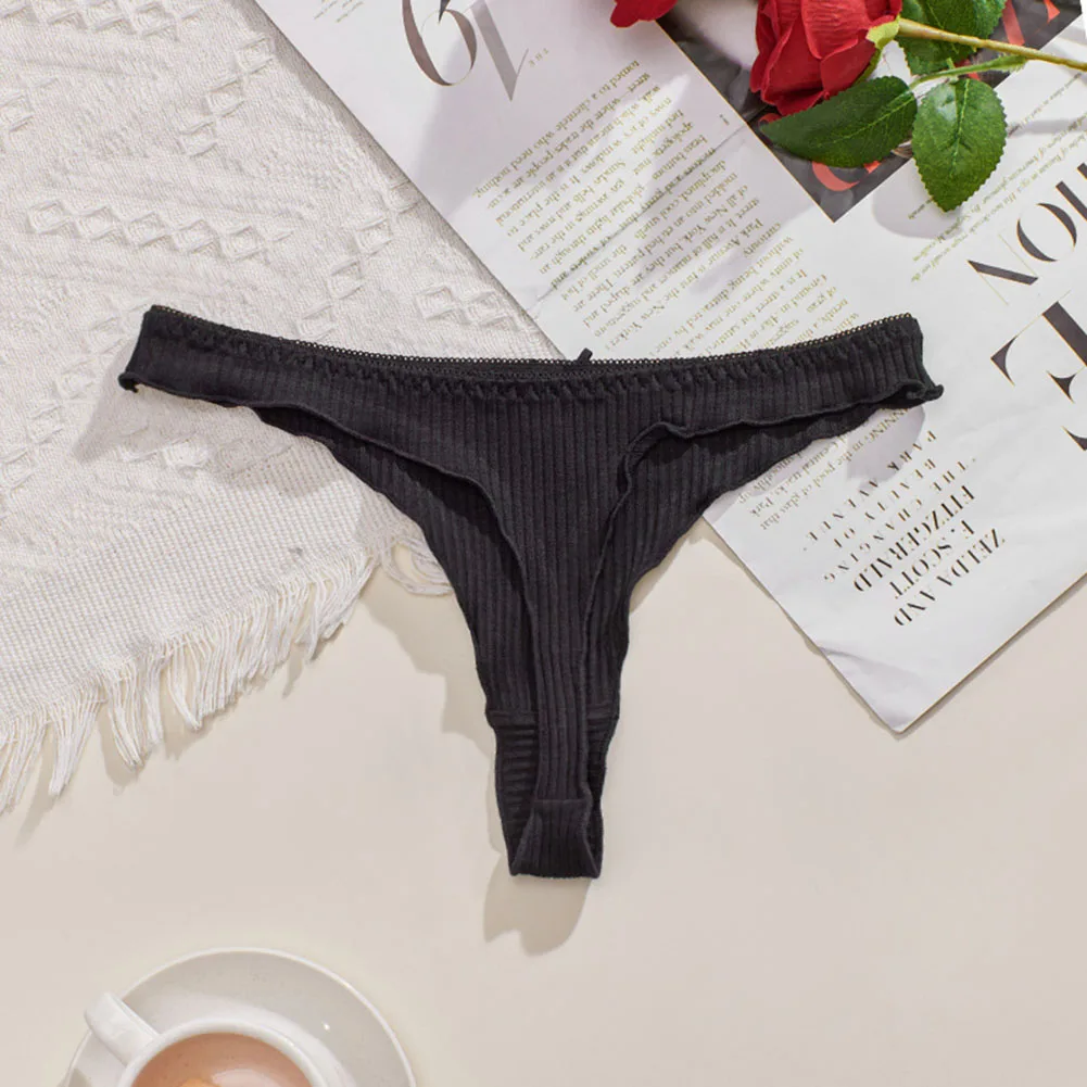 Fashion Hot New Stylish Thongs G-String Underwear Vacation Autumn Winter Women Briefs Color Daily Holiday Home