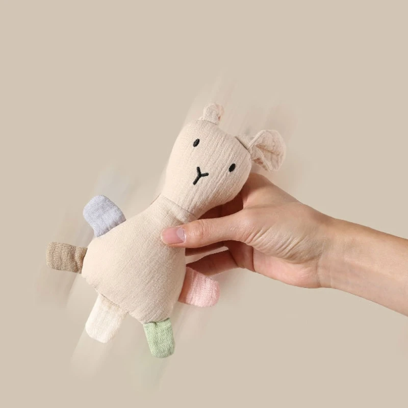 New Stuffed Bunny Doll Baby Rattle kawaii Rabbit Newborn Soothe Appease Snuggle Toy Safety Cotton Baby Shaking Rattle Toys