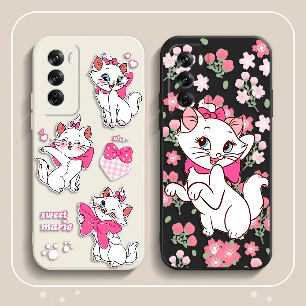 

Cute Disney Marie Cat Custom Photo Phone Case For OPPO A7 RENO Z 2F 2Z 3 4 4F 5F 5 6 6Z 7 7Z 8 8T 10 12 13 13F PRO Silicone Case