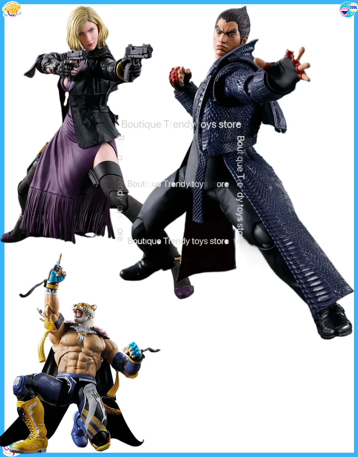 

В наличии: Оригинальная фигурка BANDAI S.H.Figuarts Tekken 8 KING KAZUYA JIN NINA SHF, модель, игрушка, подарок для ребенка