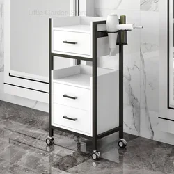 Carrello portatile Rolling salone di bellezza bianco salone professionale carrello cassetti portaoggetti Carro Peluqueria mobili da salone MQ50TC