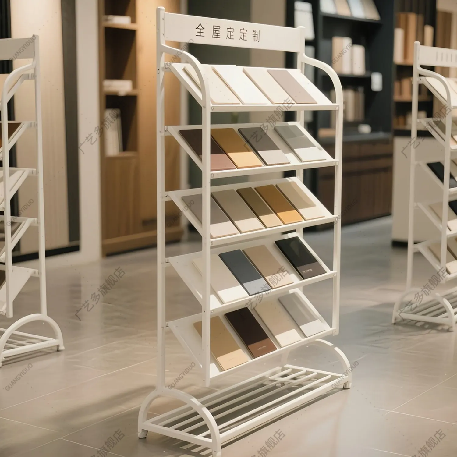 integrated ceiling sample rack Tile rack Ceramic stone display cabinet Clothing cabinet door panel Color plate display rack