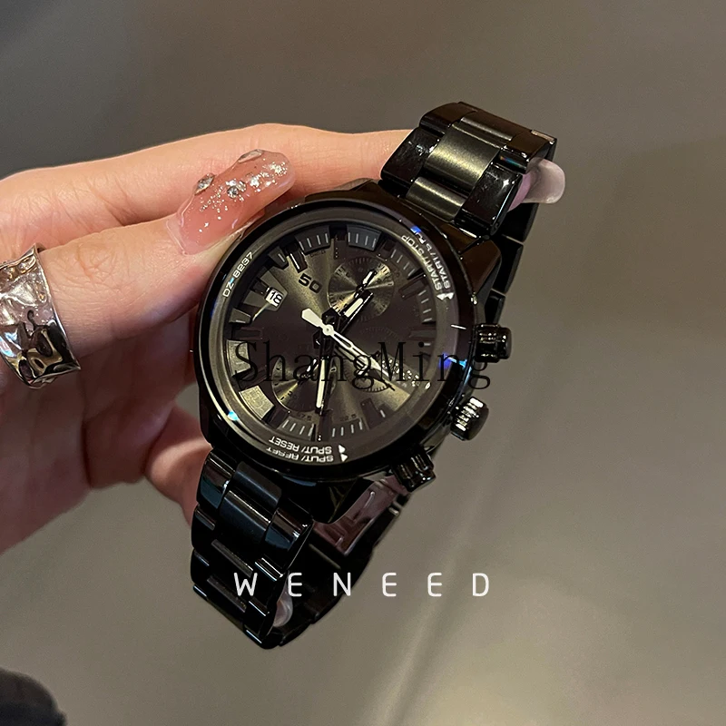 

CL watch women's new high-end fashion light luxury niche steel belt large dial quartz women's watch