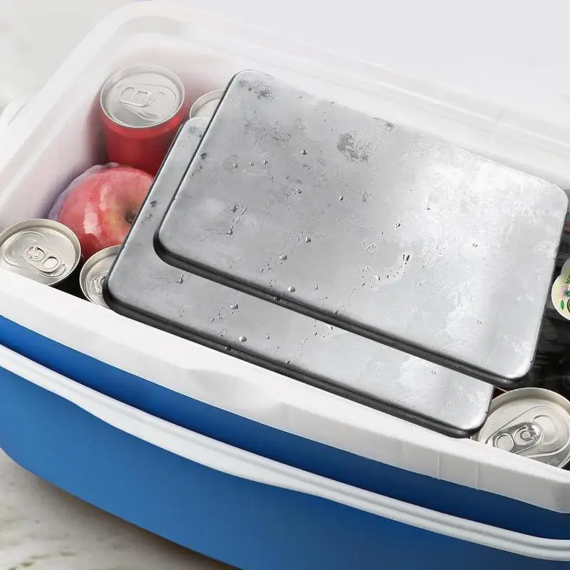 1 Stück Edelstahl-Kühlpack, wiederverwendbar, schnelle Kühlung, langanhaltender Kühlblock für Lunchboxen, Taschen und Kühltaschen – Detail 3