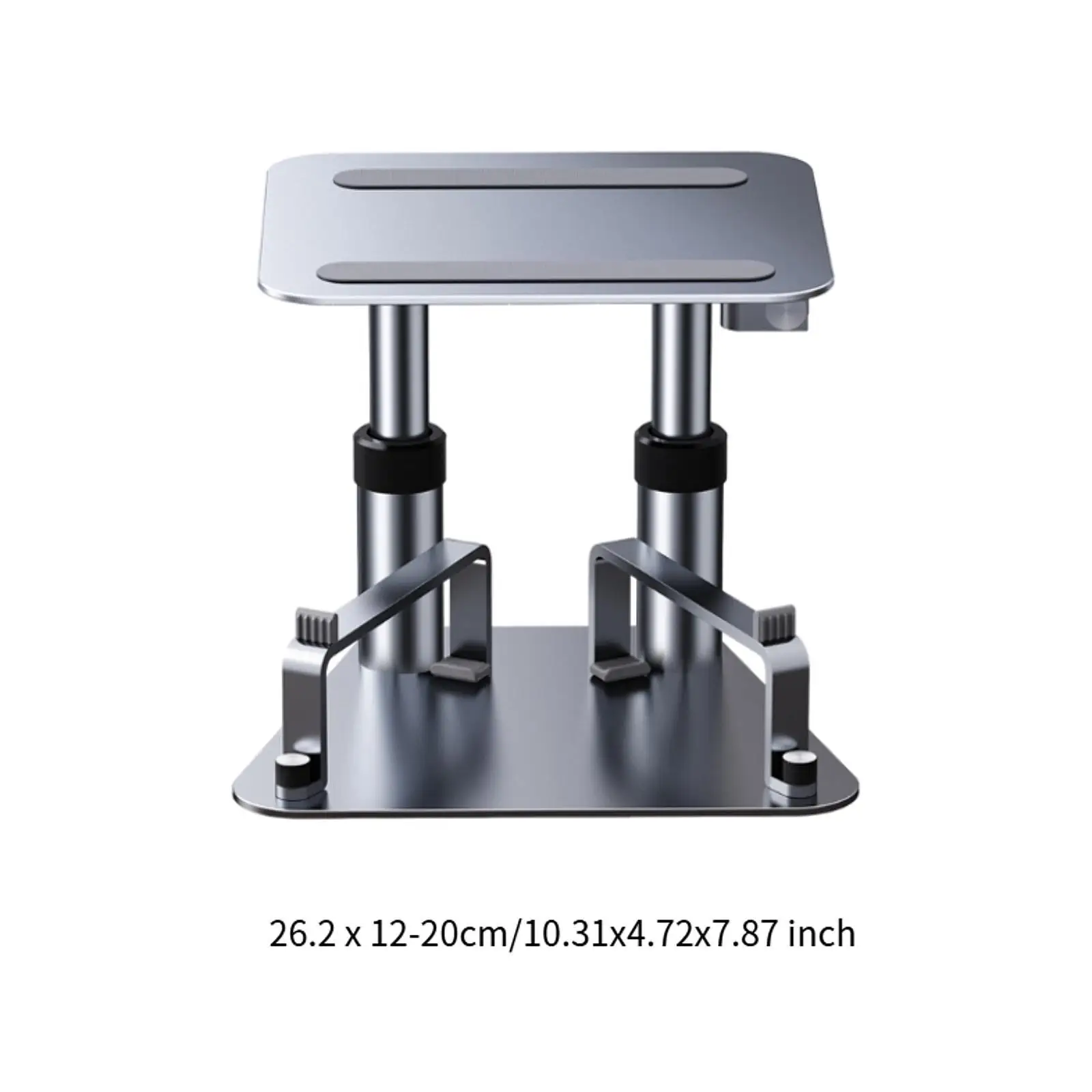 Ergonomic Computer Stand Notebook Laptop Riser Support AntiSlip Metal Bracket Mount for Bed Height Adjustable Office Home Desk