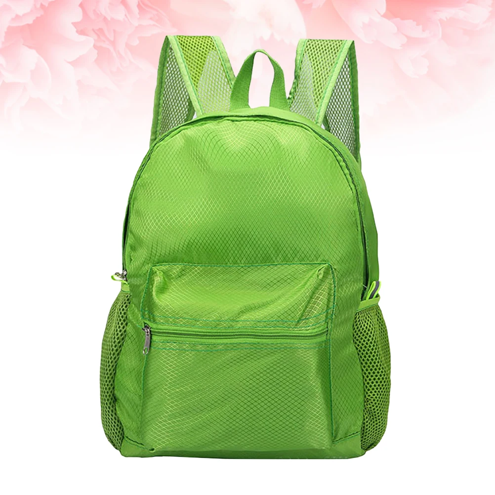 

Collapsible Backpack With Mesh Pockets Foldable Travel Pack For Hiking Camping Lightweight Portable Daypack Adjustable Shoulder