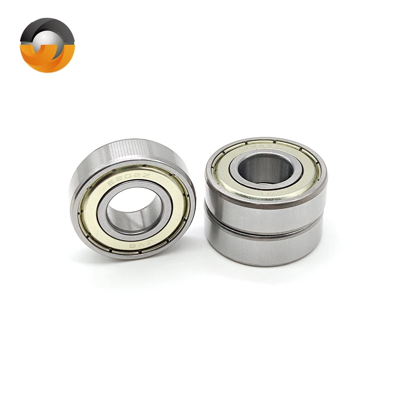 2Pcs 6202ZZ Bearing 15x35x11mm ABEC-7 Steel Double Shield