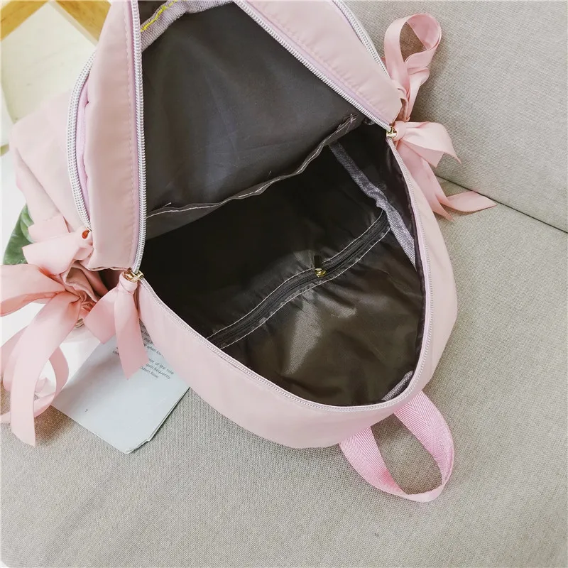 Customized Backpack Personalized Name Women's Candy Colored Student Backpack Large Capacity Travel Backpack