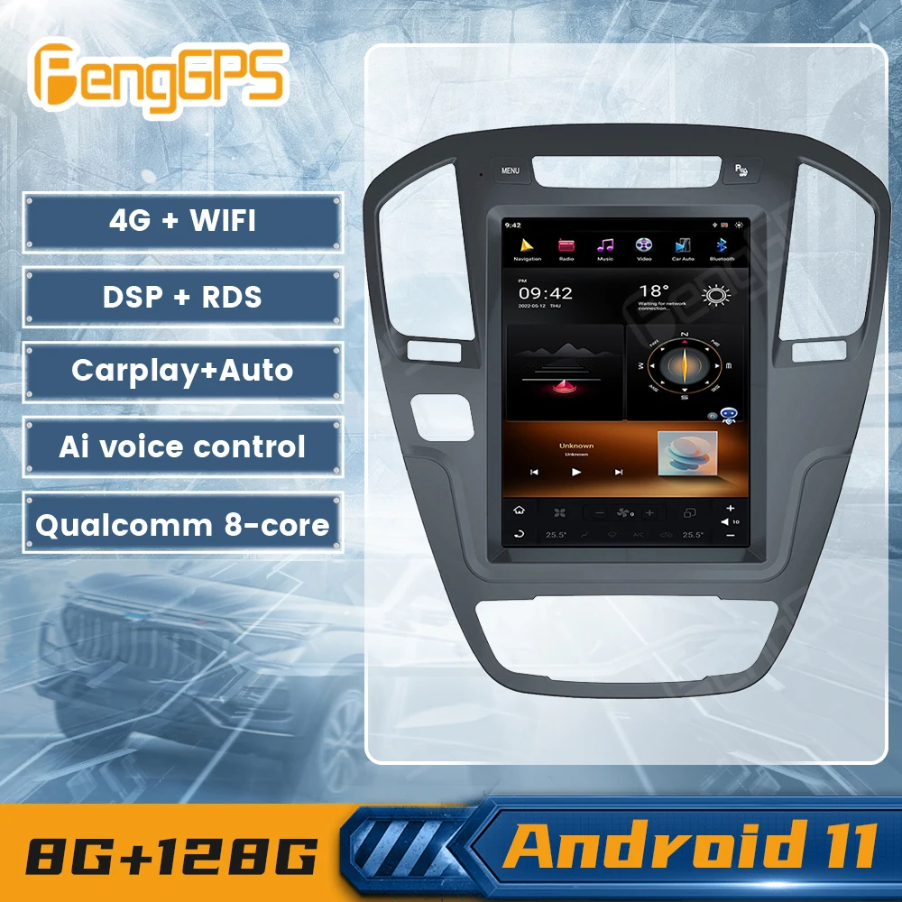 Android11 DVD Player For Opel Insignia For Buick Regal 2008-2013 Car Auto Stereo IPS Touchscreen Multimedia GPS Navi DSP Carplay