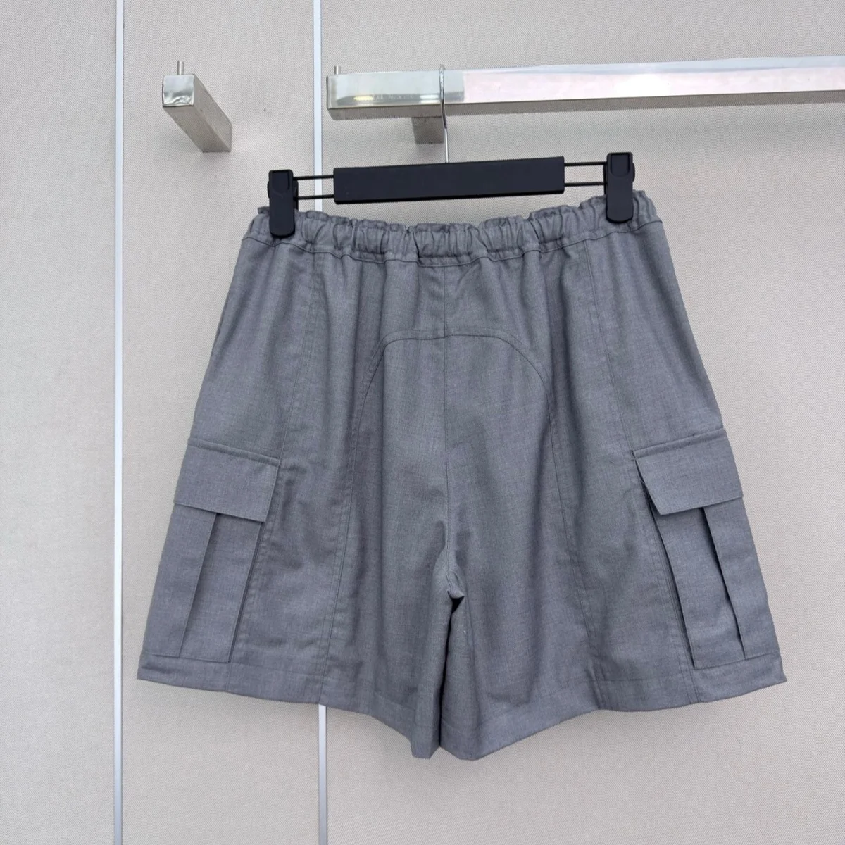 2026 high-quality women's gray suit workwear shorts--2681857