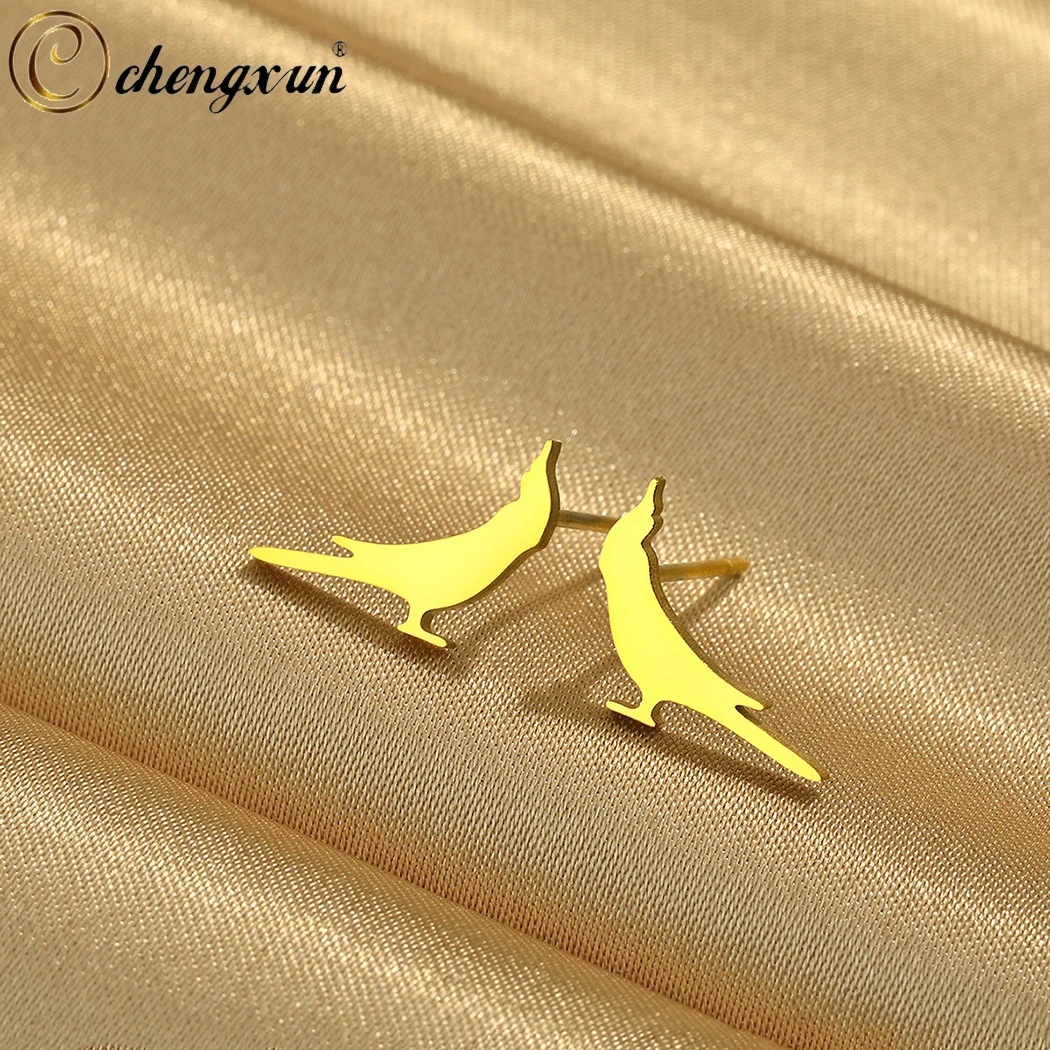 CHENGXUN Handmade Parrot Studs Cockatiel Studs Bird Watcher Gift Hand Crafted Earrings Cockatiel Owner Gift