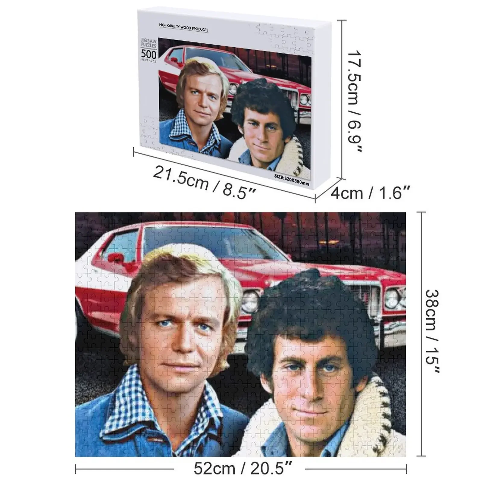 starsky paul michael glaser and David soul hutch Jigsaw Puzzle Custom Gift Custom Gifts Personalized Baby Object Puzzle
