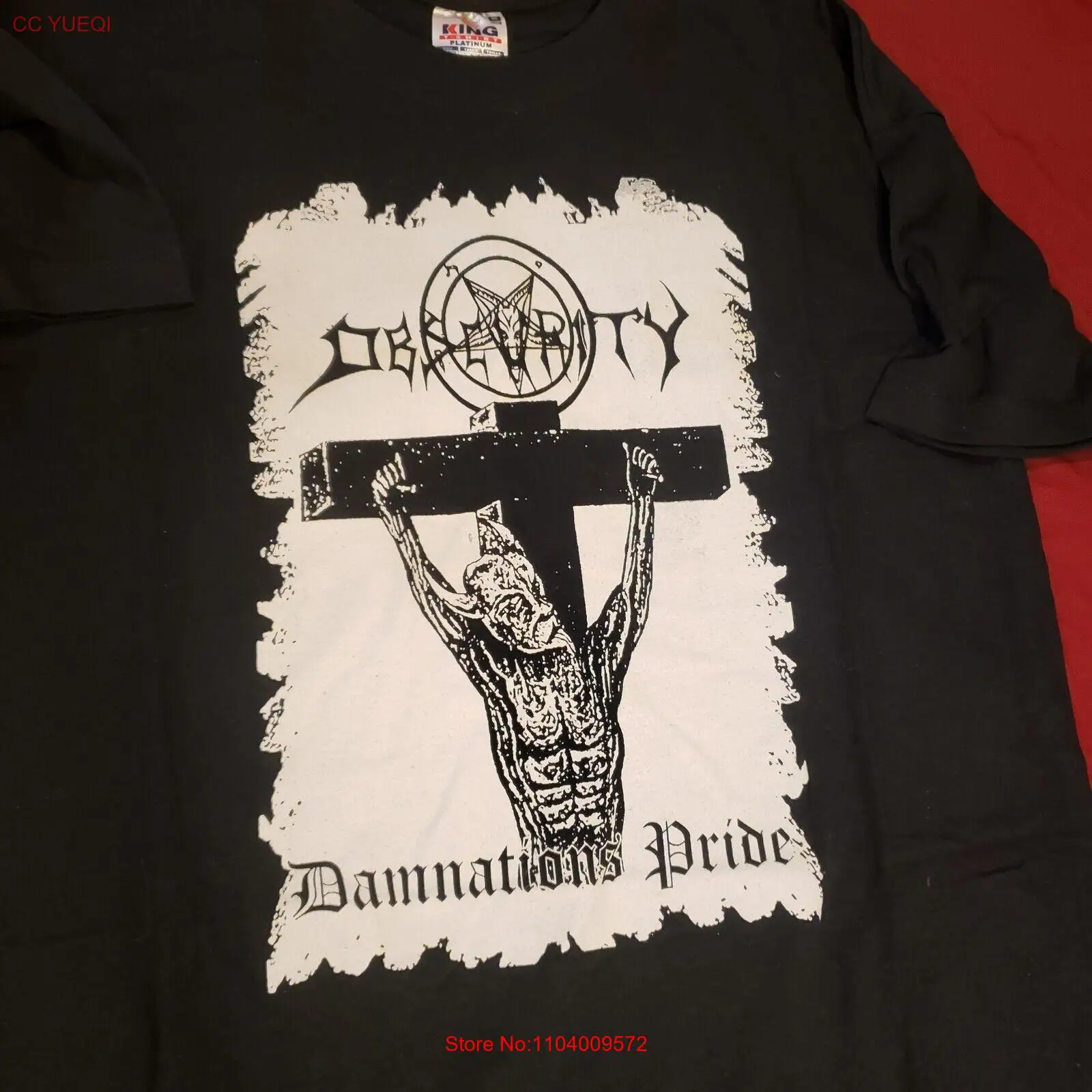 Obscurity Damnations Pride Shirt Dismember Autopsy Entombed Gorement God Macabre