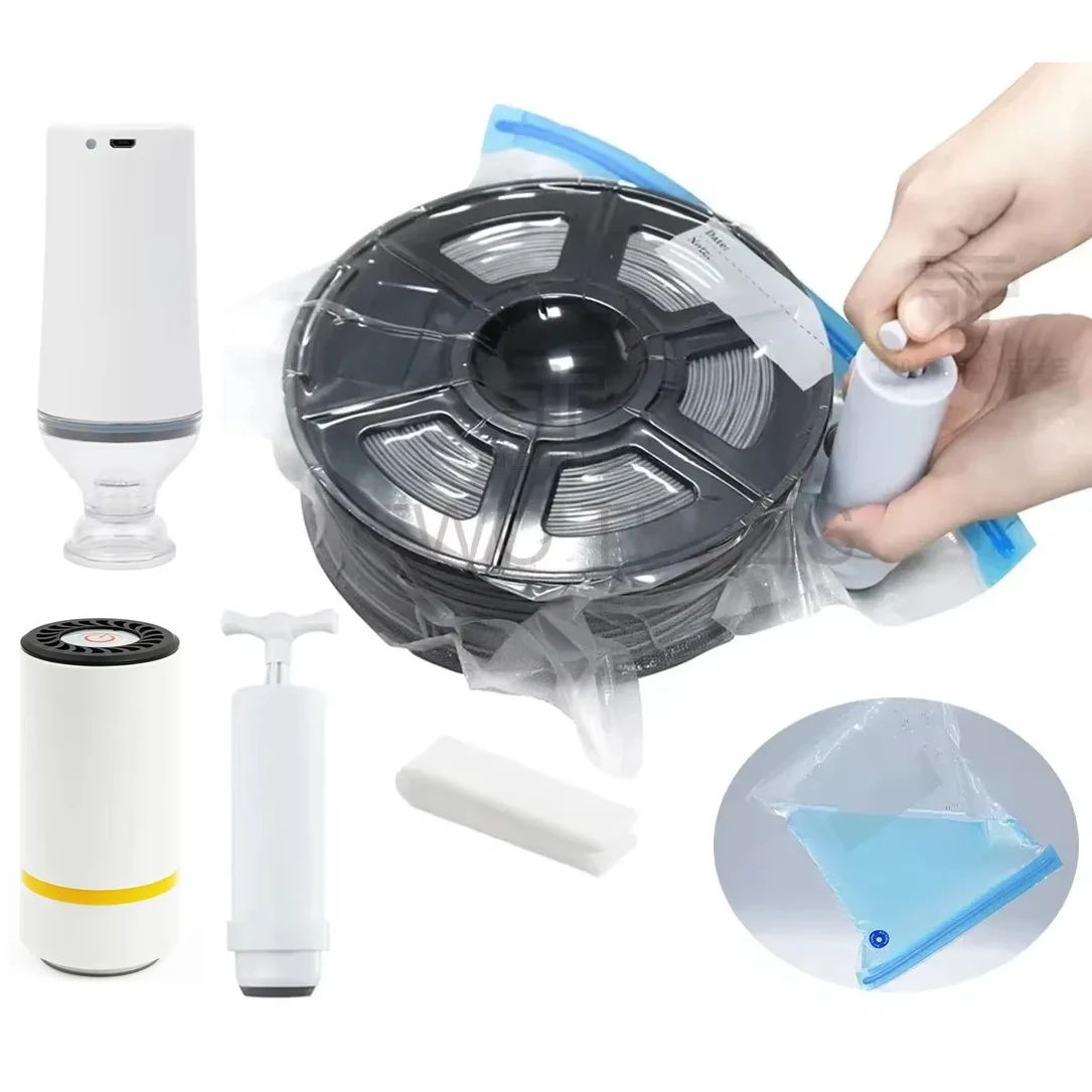 3D 프린터 필라멘트 보관 가방, PLA ABS PETG 진공 가방 건조기, 습기 방지 밀봉 백, 필라멘트 건조 밀봉 유지