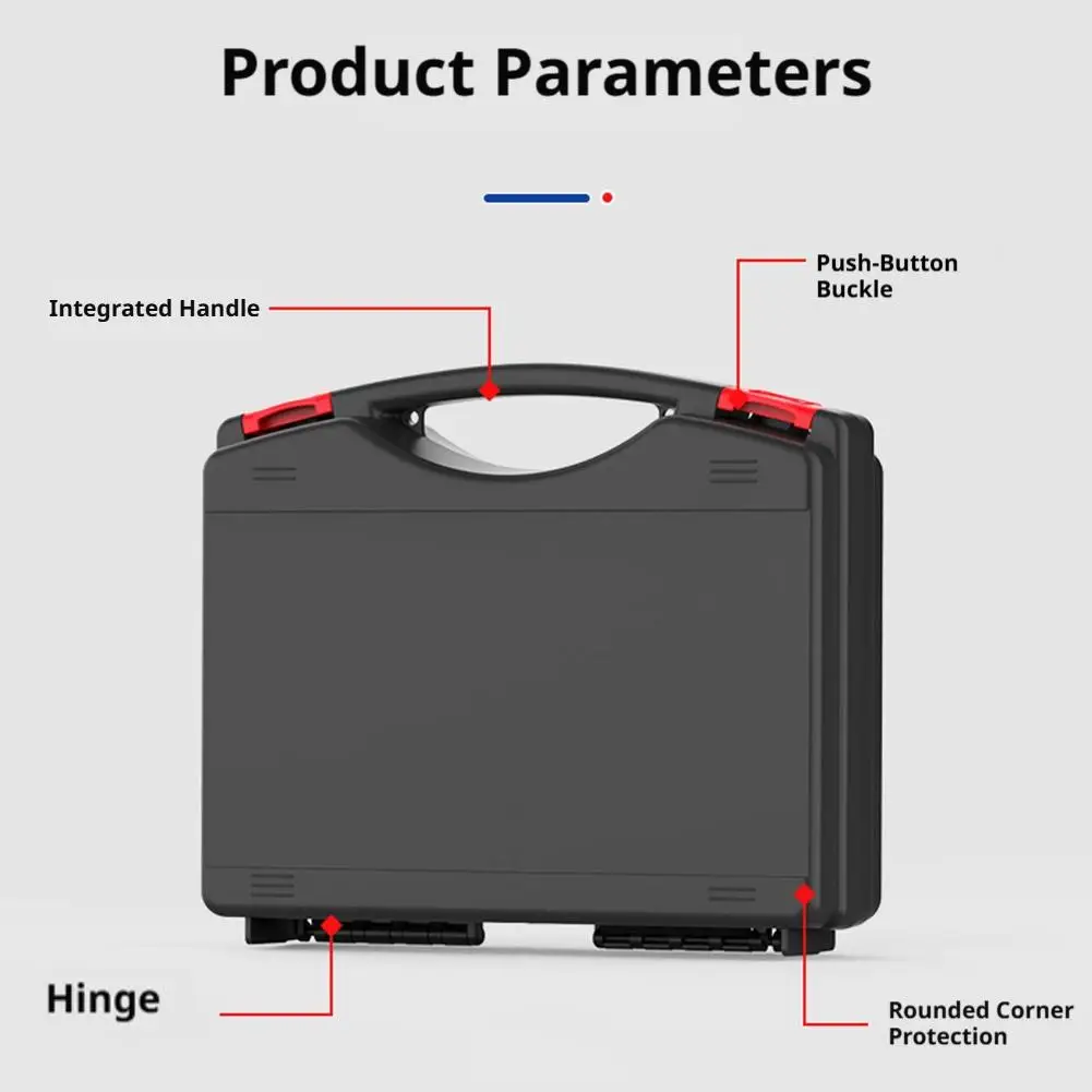 Portable Plastic Tool Case Organizer Equipment Box Instrument Protection Box Multi-function Equipment Tool Case Accessories