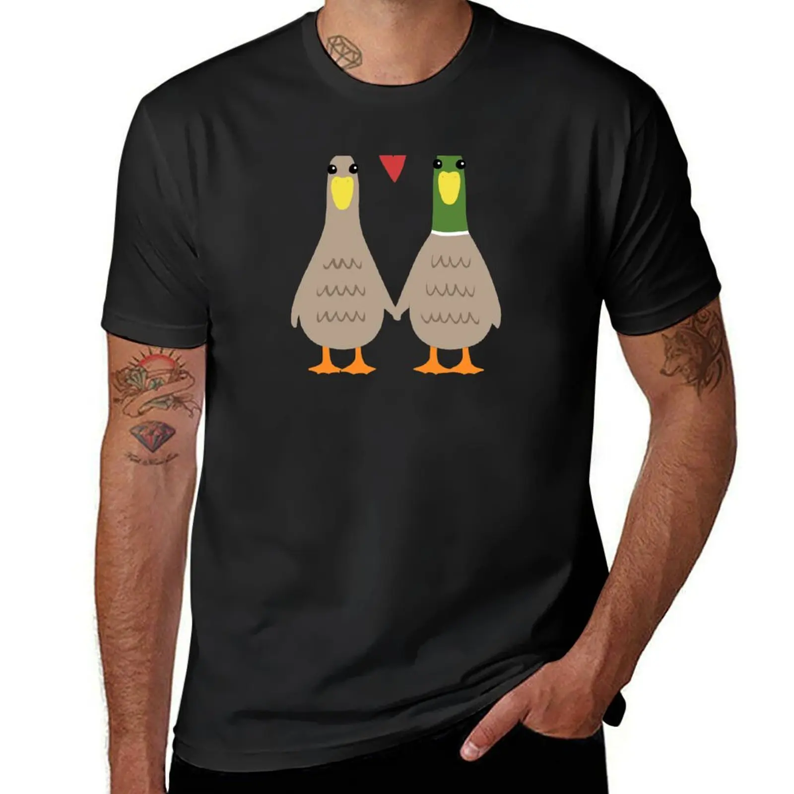 

Love Ducks T-Shirt customs blanks essential t shirt workout shirts for men