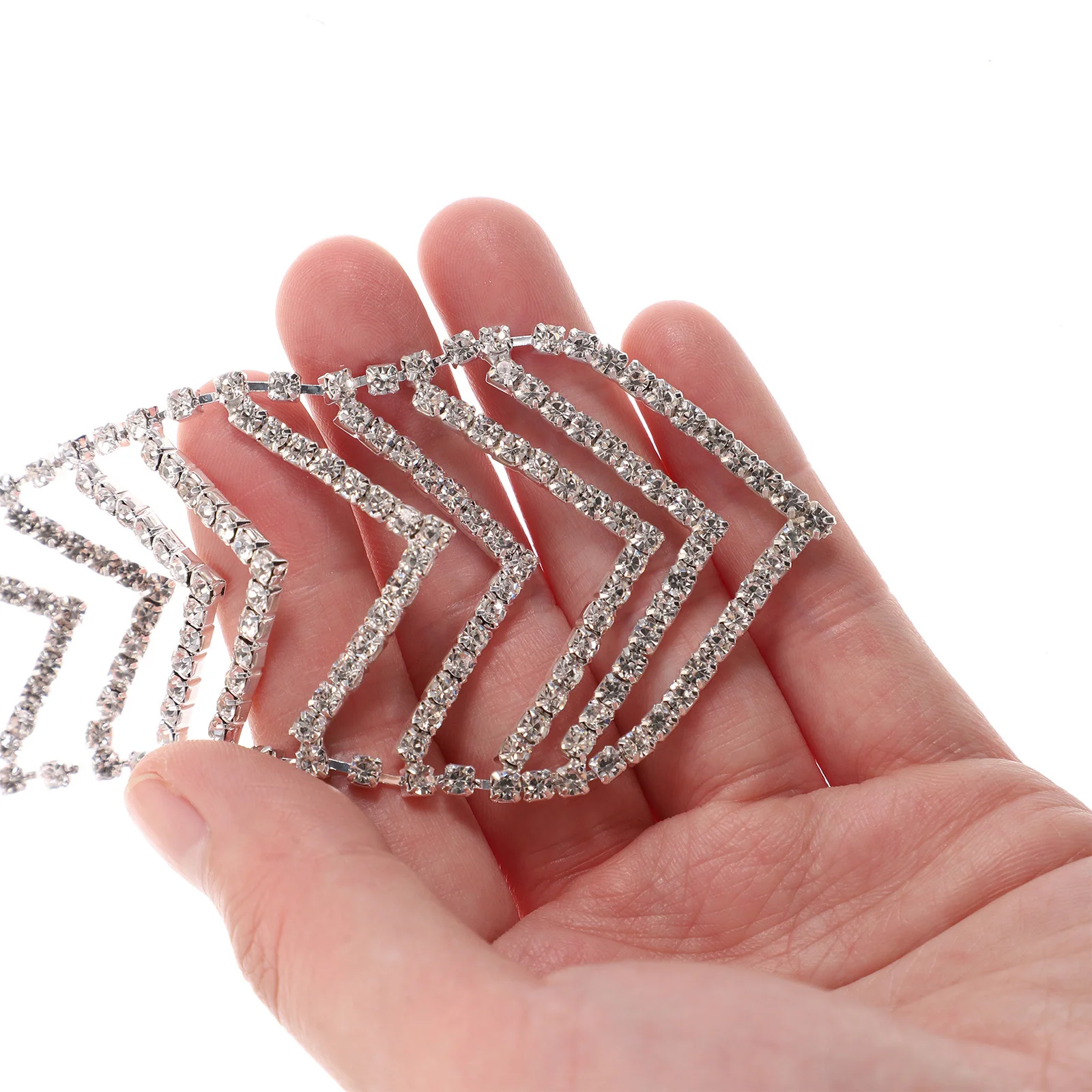 2 قطع السهم حجر الراين ربطة العنق قابل للتعديل البريق سلسلة مجوهرات لحفل الزفاف تأثيري العرائس الرجال النساء الأزياء المختنق