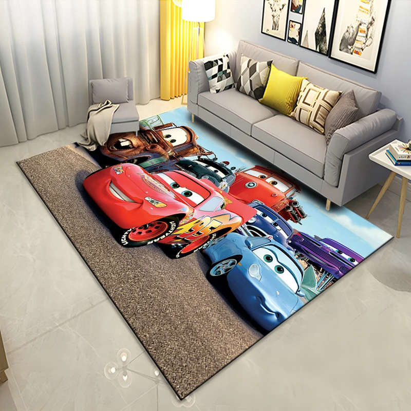 Disney Lightning McQueen Car Area Rugs Carpet for Home Living Room Children\'s Bedroom Sofa Doormat Kids Floor Mat Gift Potdemiel