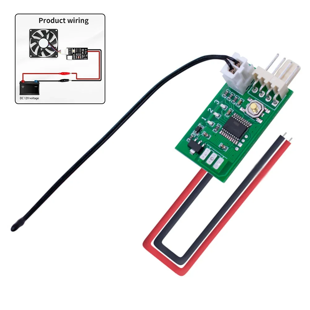 VHM-802 12V PWM PC Fan Temperature Control Speed Controller Governor Module Semiconductor 4-wire Speed Regulator