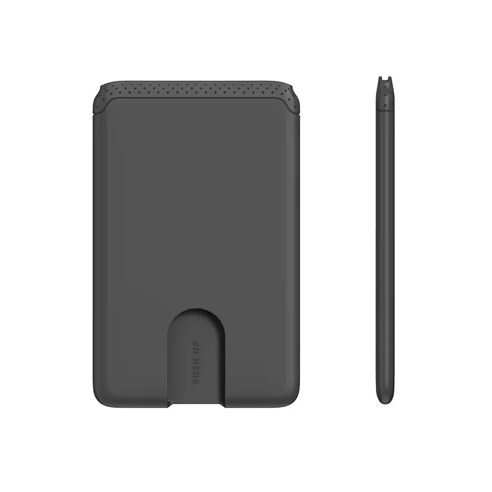 Self-Adhesive Phone Holder Sticker Soft Compact Mobile Wallet Silicone Card Clip Credit Card Holder Compatible All Smartphones
