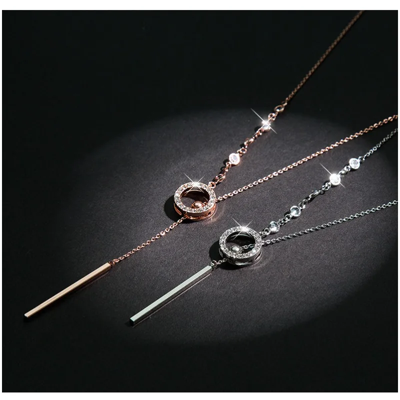 

A long, versatile, simple and high-end chain knit sweater necklace for women's autumn and winter decoration