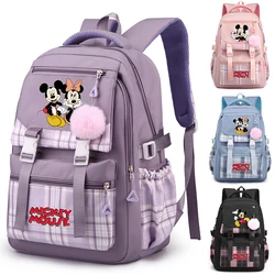 Mickey Mouse Printed Backpack Cartoon Student Teenager Bookbag Sport Rucksack for Boy Girl Bagpack Laptop Women Travel Schoolbag