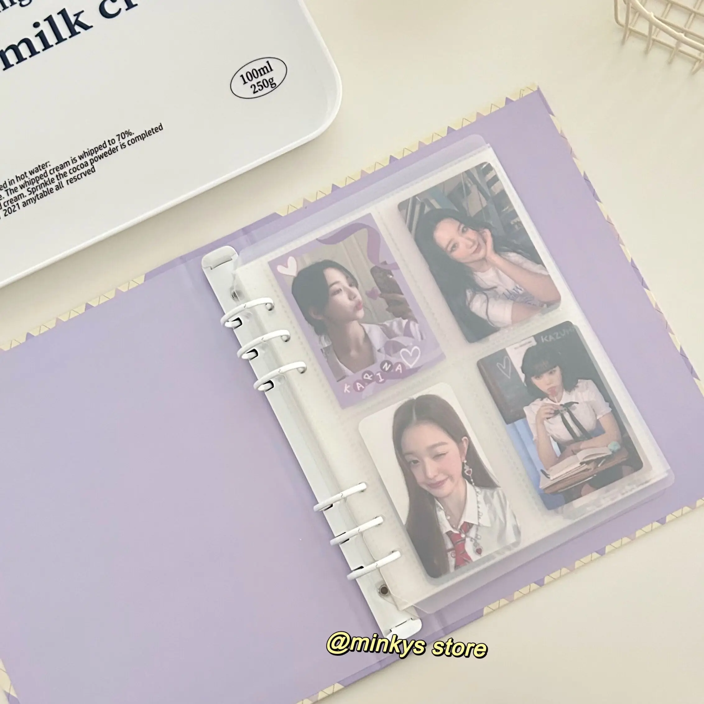 MINKYS Original Design Neue Farbe Raute A5 Kpop Photocard Binder Sammeln Buch Idol Foto Karte Halter Photocards Album – Detail 7
