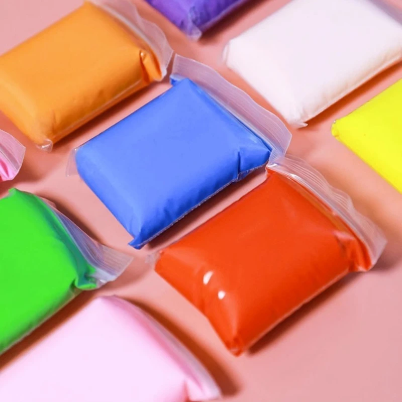 100g/bag Super Light Clay Air-dried Colored Mud Modelling Clay Children Creative Handmade Material Kindergarten DIY Crafts Gifts