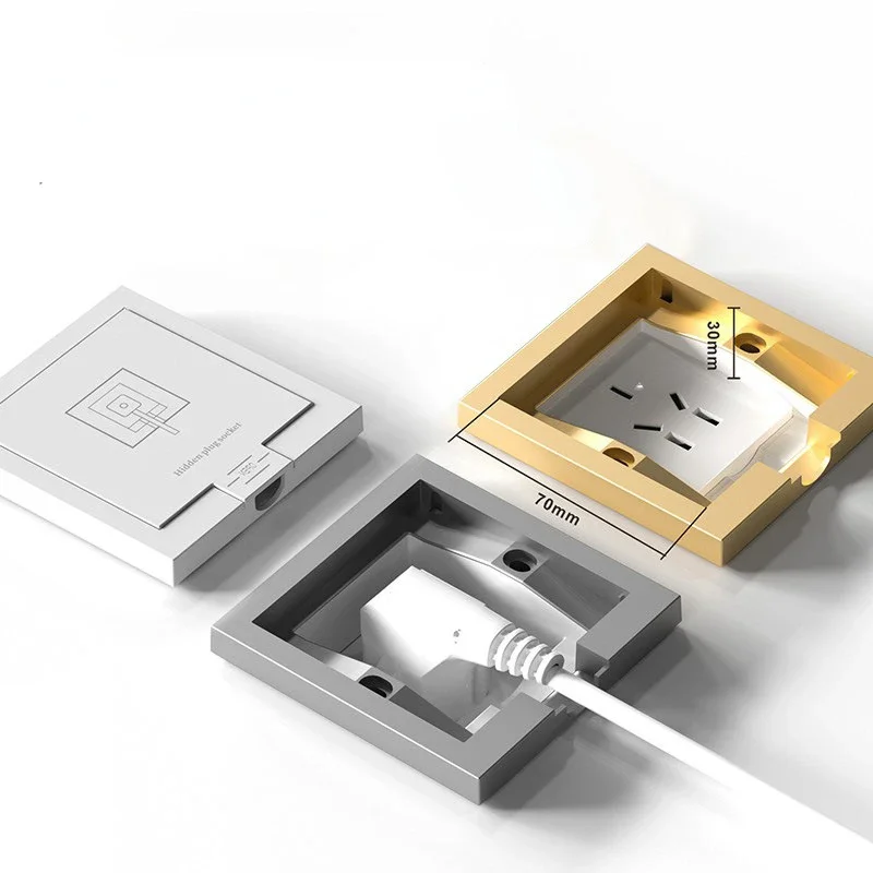 86 Type Concealed Five Hole Socket Household Wall Embedded Socket Embedded Five Hole Socket Panel