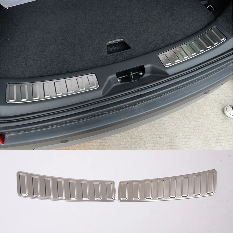 

2 Pcs Matte Rear Door Sill Plate 304 Stainless Steel Protector For Land Rover Discovery Sport 2015-2017 Car Accessories