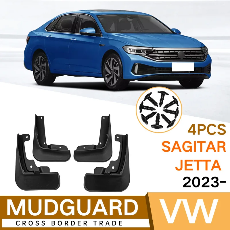 

For Volkswagen Sagitar Jetta 2023 black car mudguard Reduce dust Resist tire dirt car accessories tools