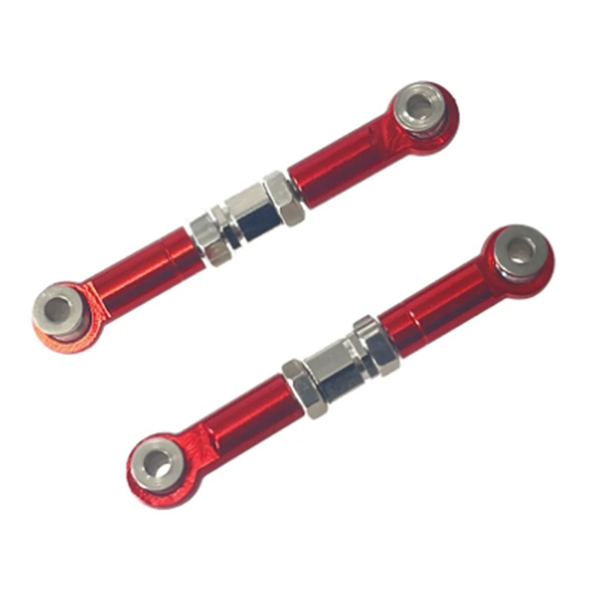 RC Car Metal Upgrade Accessories Steering Rod for MJX Hyper Go 1/14 14209 14210 H14BM RC Car Upgrade Parts(Red)