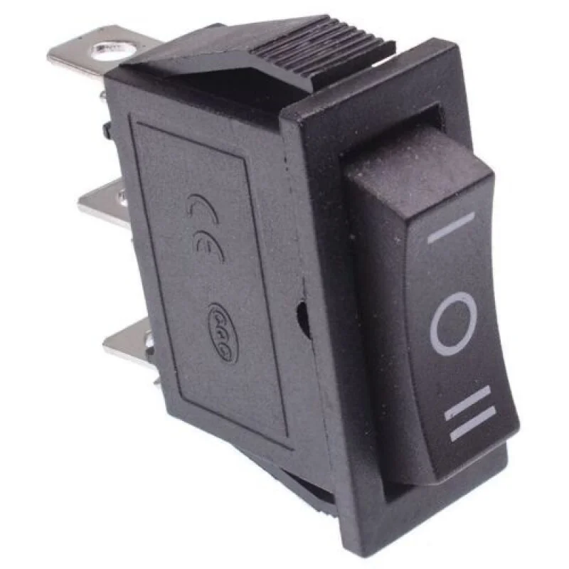 1/3/5/10/20PCS On Off On Rocker Switch 3 posições SPDT retangular preto para carro barco 12V