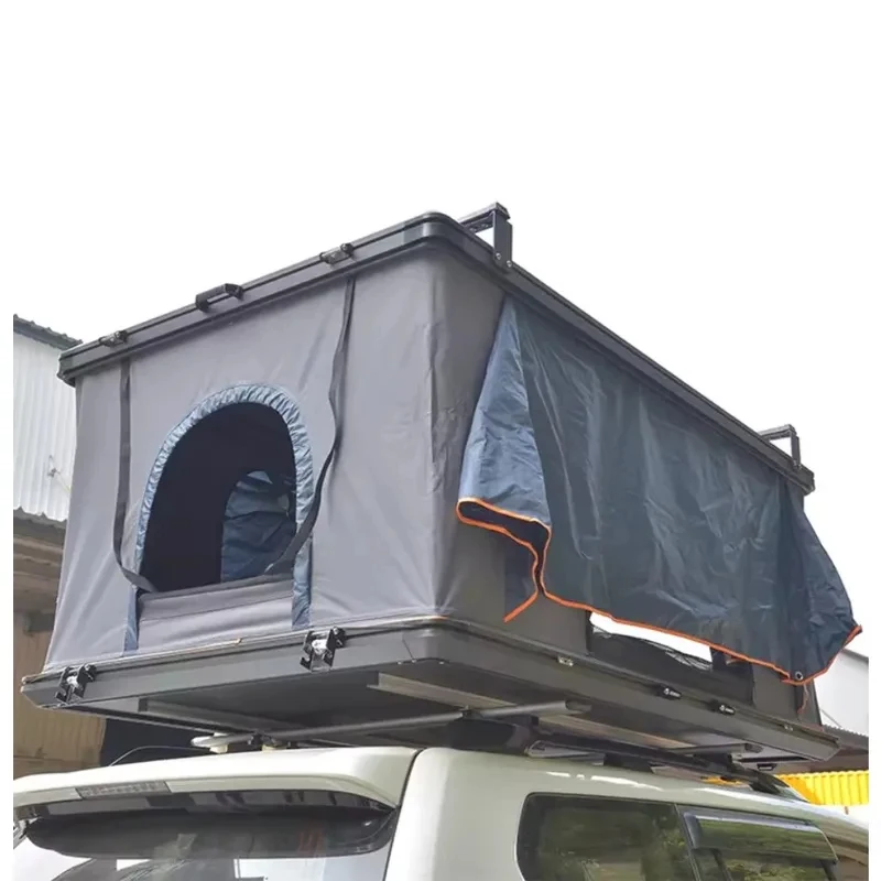 

High Quality Low-Profile Hard Rooftop Tent, Quick Automatic Opening Resistant Fabric SUV Camping