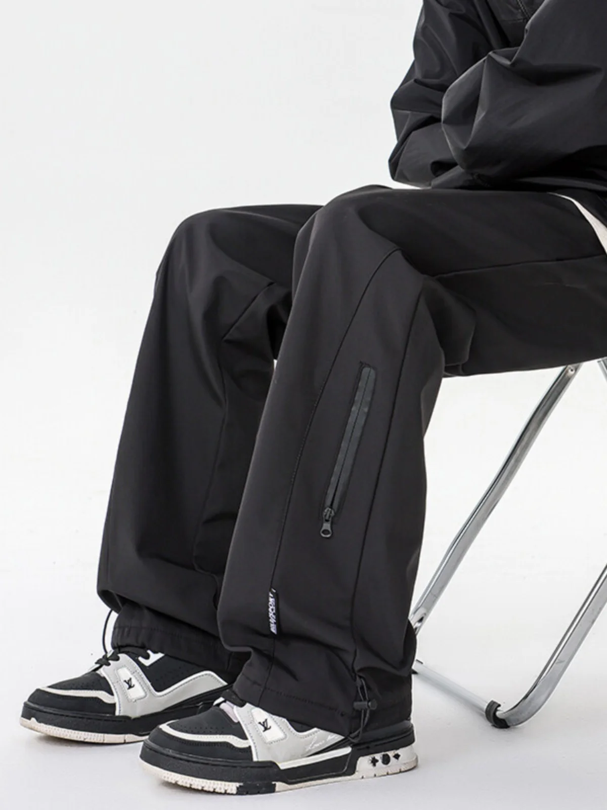 

Американские рабочие брюки из утолщенного флиса для зимы, мужские повседневные брюки прямого кроя, брюки-карго в стиле милитари.