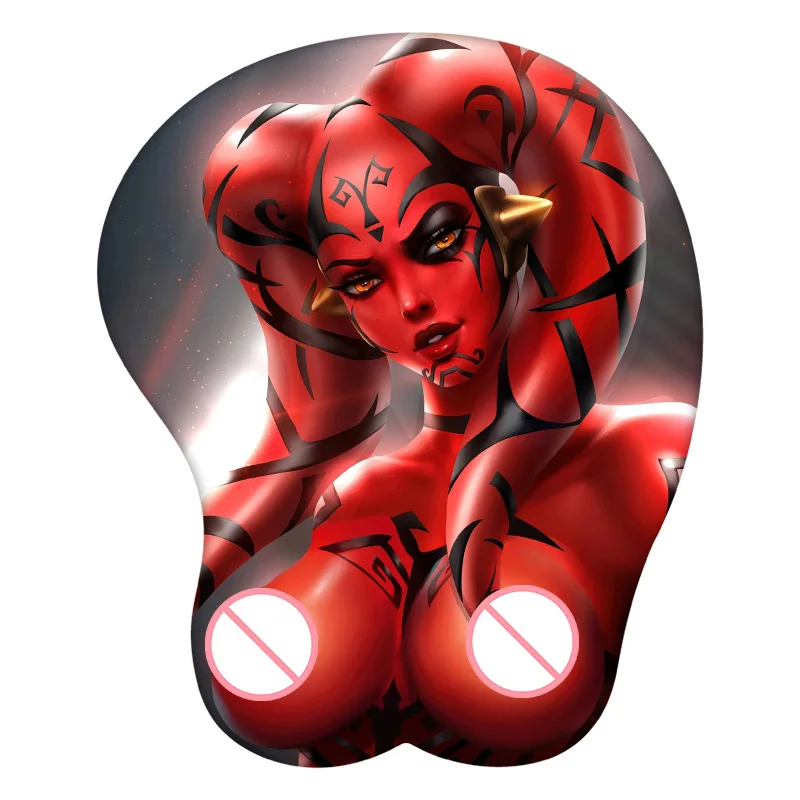 Darth Talon 3D Mouse Pad Anime Mousepad Wrist Rest Silicone Sexy Creative Gaming Mat Gift