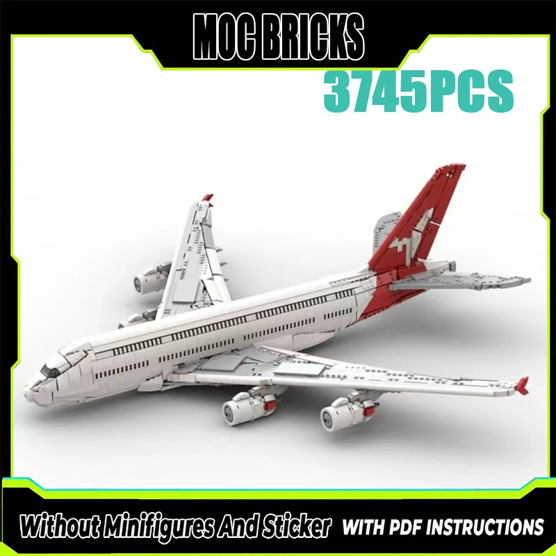 MOC Building Blocks Aviation Model Airbus A380 Technology Bricks Toys