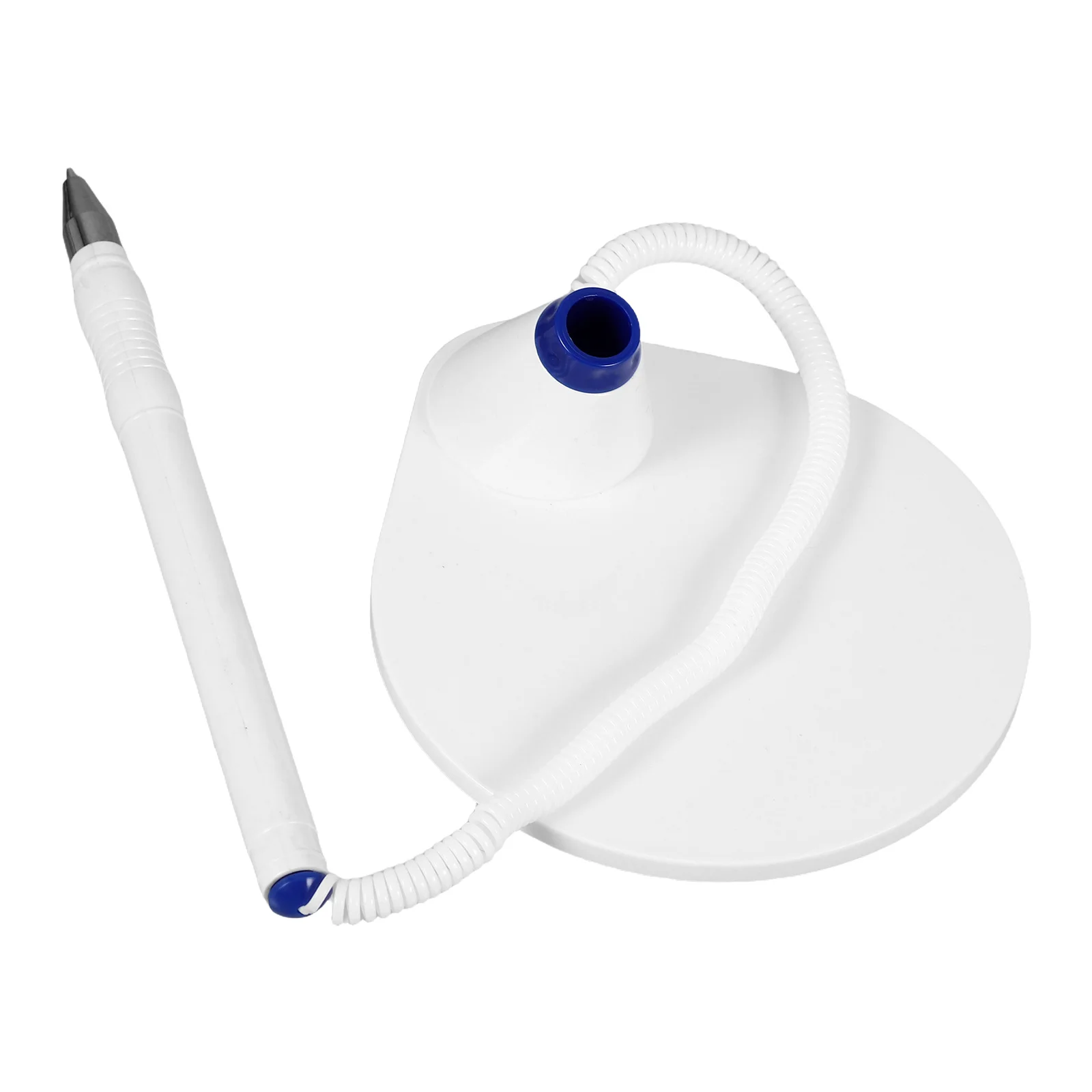 

Counter Desk Pen with Plastic Base Chain Holder Secure Desktop Pen for Office School Wedding Smooth Signing Ballpoint